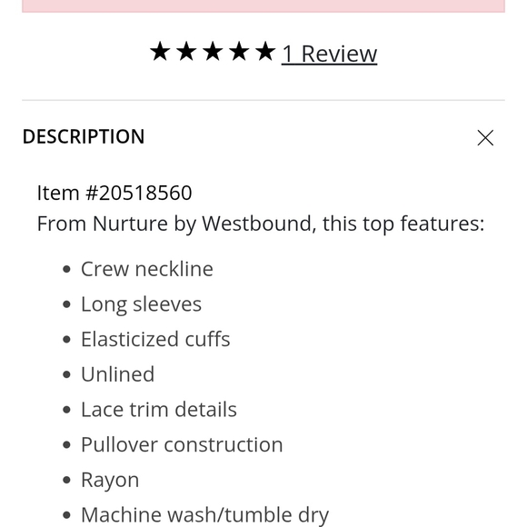 Nurture By Westbound Floral Print Long Sleeve Top - Picture 6 of 7